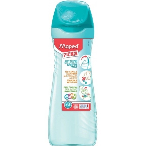 GOURDE 580 ML - MAPED PICNIK COULEUR TURQUOISE. DIMENSIONS 79.3X83X235.5 MM