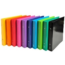 CLASSEUR IDERAMA 17X22 CM DOS 25MM ASSORTIES. MARQUE : EXACOMPTA