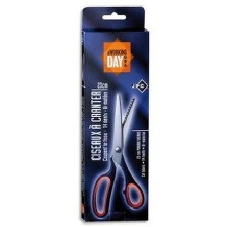 CISEAUX CRANTEUR 23 CM 14 DENTS BI-MATIERE - WONDAY