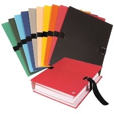 CHEMISE A SANGLE SANS RABATS EXTENSIBLE 24X32 MM PAPIER TOILÉ - FERMETURE TEXTILE AVEC BOUCLE EN MÉTAL.