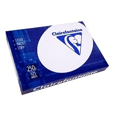 PAPIER BLANC CLAIREFONTAINE 210*297 MM (GRAND FORMAT) 250G 125 FEUILLES