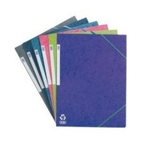 CHEMISE 3 RABATS ÉLASTIQUES - EN CARTE LUSTRÉE 5/10 EME.  ÉTIQUETTE AU DOS - FORMAT 24 X 32 CM. COULEURS ASSORTIS