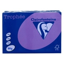 PAPIER - 80G. PAQUET DE 500 FEUILLES. FORMAT A4 21 X 29.7 CM. COULEUR VIOLET