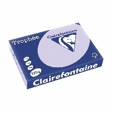 PAPIER COULEUR LILAS CLAIREFONTAINE 210*297 MM 120G-M2 FSC 250 FEUILLES