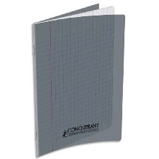 CAHIER GRANDS CARREAUX 48 PAGES 170x220 POLYPRO REL. AGRAFE