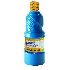 GIOTTO ACRYLIC PAINT - PEINTURE MULTI-SUPPORTS - FLACON 500 ML - CYAN