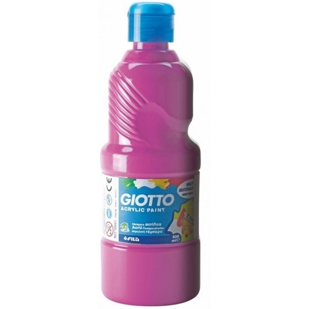 GIOTTO ACRYLIC PAINT - PEINTURE MULTI-SUPPORTS - FLACON 500 ML - MAGENTA