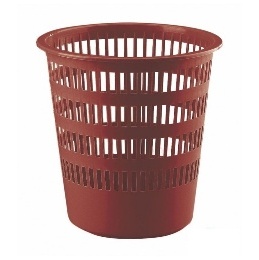 CORBEILLES À PAPIER AJOURÉE 16 L MARRON
