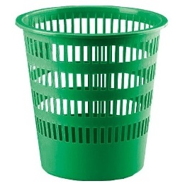 CORBEILLES À PAPIER AJOURÉE 16 L VERT