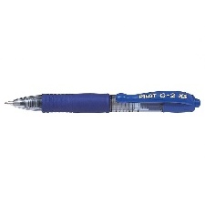 STYLO ROLLER G-2 PIXIE ENCRE GEL POINTE MOYENNE BLEU