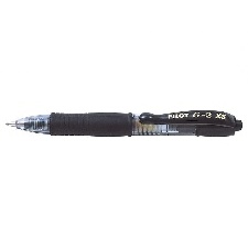 STYLO ROLLER G-2 PIXIE ENCRE GEL POINTE MOYENNE NOIR