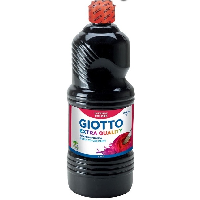 GOUACHE GIOTTO EXTRA QUALITY SUPER CONCENTRÉE - FLACON 1L - NOIR
