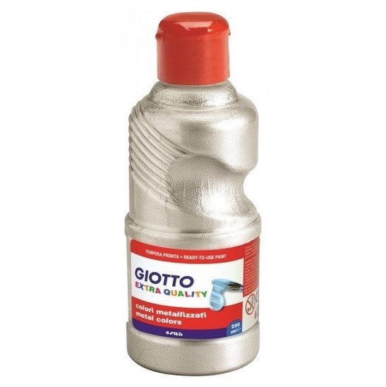 GOUACHE GIOTTO METAL FLACON 250 ML ARGENT