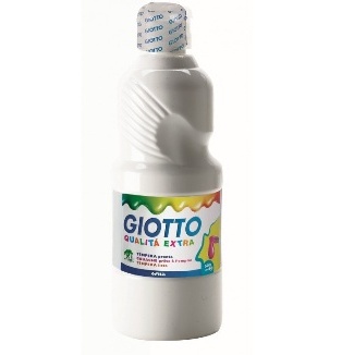 GOUACHE GIOTTO  EXTRA QUALITY SUPER CONCENTRÉE - FLACON 500 ML - BLANC