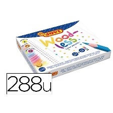 CRAYONS DE COULEURS JOVI WOODLESS TRIANGULAIRES PACK DE 288 COULEURS