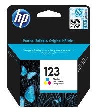 CARTOUCHE D'ENCRE HP 123 TROIS COULEURS -100 PAGES