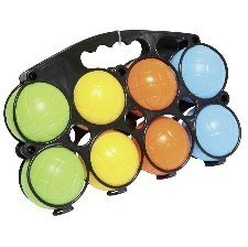 8 BOULES DE PETANQUE PLASTIQUE A PARTIR DE 3 ANS
