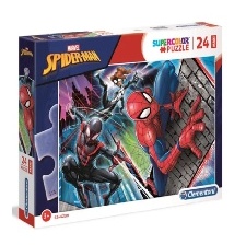 PUZZLE SUPERCOLOR 24 PIECES MAXI SPIDERMAN A PARTIR DE 3 ANS