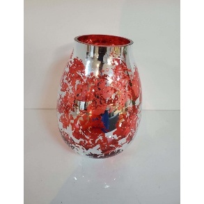 VASE VERRE ET ARGENT 18052