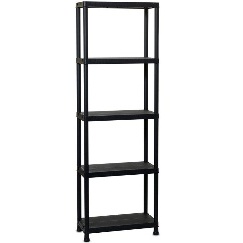 ETAGERE PLASTIQUE 5 NIV L60XP30XH180CM
