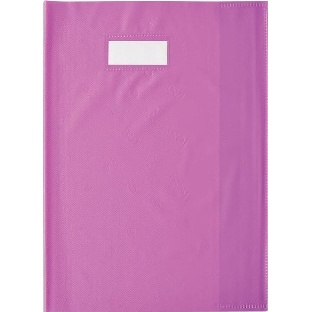 PROTEGE CAHIER ELBA 240X320 GRAIN SMS PVC VIOLET