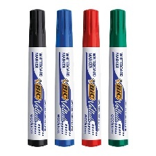 ETUI 4 MARQUEURS EFFACABLE A SEC MARQUEUR VELLEDA 1701 ECOLUTIONS