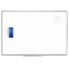 TABLEAU BLANC MAGNETIQUE CADRE ALUMINIUM - 100X150CM