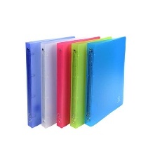 CLASSEUR 4 ANNEAUX 20 MM POLYPROPYLÈNE CHROMALINE - A4 - COULEURS ASSORTIES