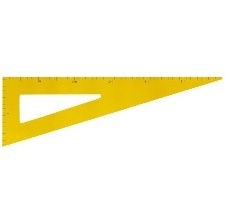 EQUERRE A TABLEAU 60 CM BOIS JAUNE