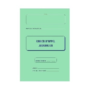 REGISTRE D APPEL JOURNALIER 40 ELEVES 21 X 29 7 28 PAGES