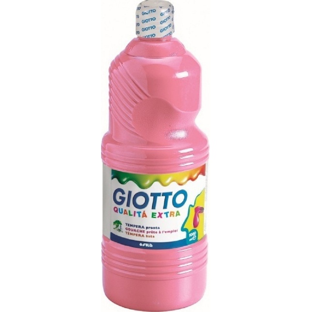 GOUACHE GIOTTO SCHOOL PAINT ULTRA LAVABLE FLACON 1L ROSE