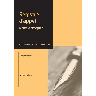 REGISTRE EXACOMPTA D'APPEL JOURNALIER ANNUEL