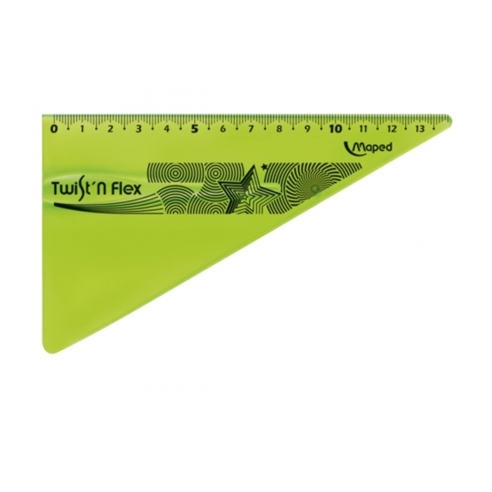 Regle flexible en plastique 20cm MAPED - Incassable -Coul. assorties