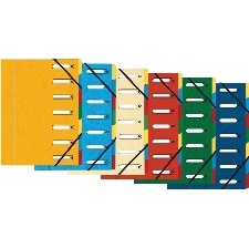 TRIEUR HARMONIKA DOS EXTENSIBLE A FENETRES 7 COMPARTIMENT COULEURS ASSORTIE