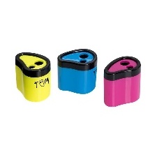 TAILLE-CRAYONS TOM PLASTIQUE 2 USAGES RESERVE BICOLORE
