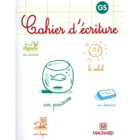 CAHIER D'ECRITURE GRANDE SECTION BROCHE