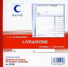 CARNET LIVRAISONS 210X210