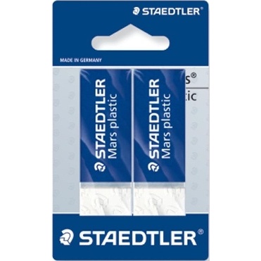 GOMMES BLANCHES DE 2 BLISTER STAEDLER MARS