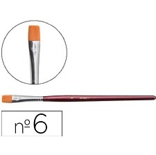PINCEAU BROSSE POILS SYNTHETIQUES N 6