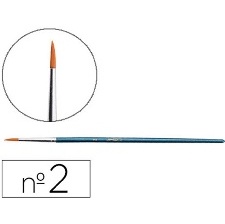 PINCEAU ROND POILS SYNTHETIQUES N 2