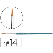 PINCEAU ROND POILS SYNTHETIQUES N 14