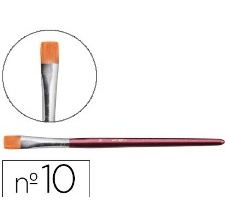 PINCEAU BROSSE N 10 POILS SYNTHETIQUES