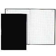REGISTRE QUADRILLE ELVE 400 PAGES TOILE NOIRE 31X21CM