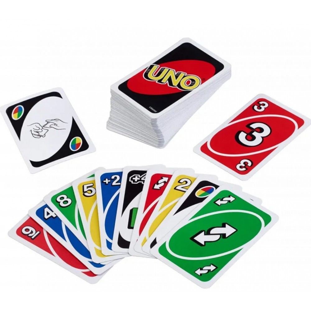 Jaune clair - UNO Boîte de rangement pour cartes de jeux de