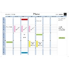 PLANNING MENSUEL MAGNETIQUE EFFACABLE EXACOMPTA 90X59CM
