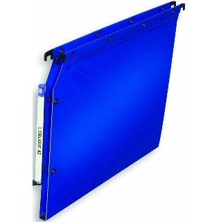 PAQUET DE 10 DOSSIERS SUSPENDUS TIROIR POLYPROPYLENE ULTIMATE  BLEU A4 ELBA FOND 15MM