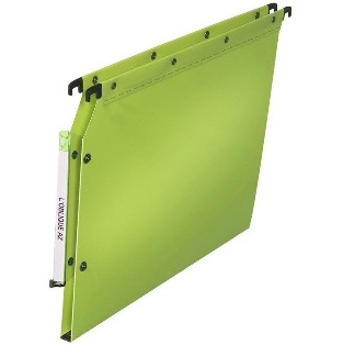 10 DOSSIERS SUSPENDUS ULTIMATE ARMOIRE ELBA FOND OPAQUE VERT 15 MM A4