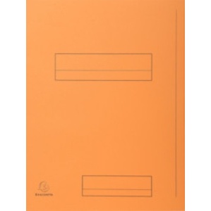 PAQUET DE 50 CHEMISES IMPRIMEES 2 RABATS 24X32CM - ORANGE