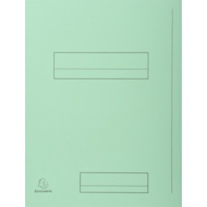 PAQUET DE 50 CHEMISES IMPRIMEES 2 RABATS 24X32CM - VERT CLAIR