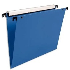 PAQUET DE 10 DOSSIERS SUSPENDUS VERTICAL TIROIR ESSELTE - BLEU
